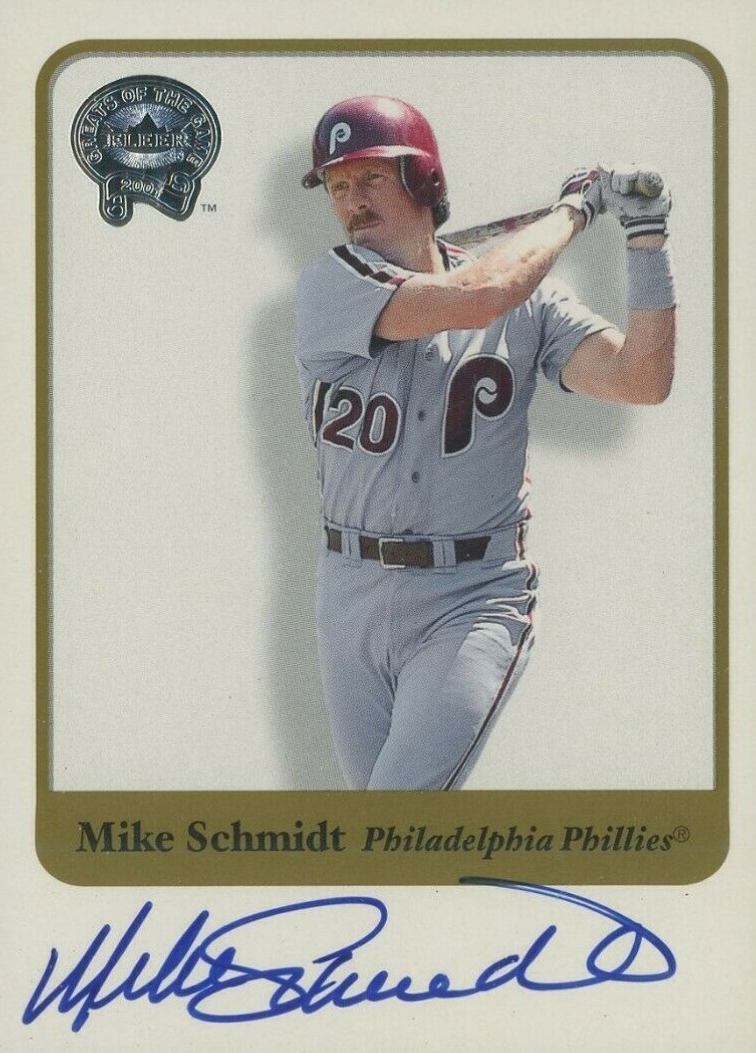 2001 Fleer Greats Mike Schmidt # Baseball Card