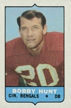 1969 Topps Four in One Single Bobby Hunt # Football Card