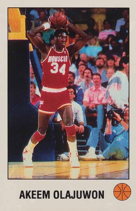 1990 Panini Sticker Hakeem Olajuwon #M Basketball Card