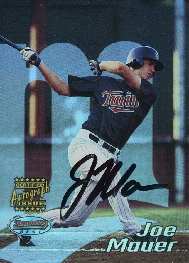 2002 Bowman's Best  Joe Mauer #110 Baseball Card