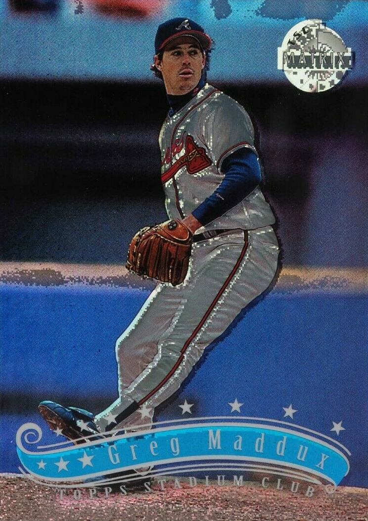 1997 Stadium Club Greg Maddux #196 Baseball Card