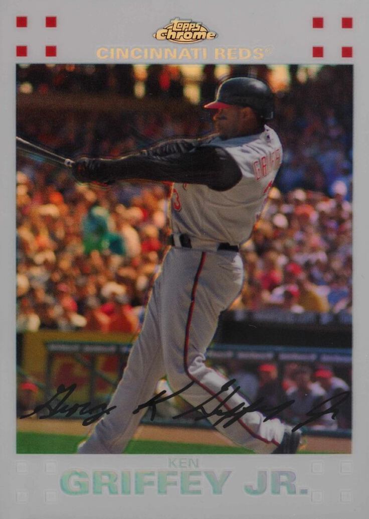 2007 Topps Chrome Ken Griffey Jr. #186 Baseball Card