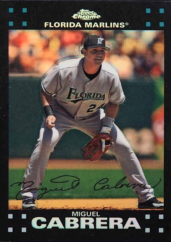 2007 Topps Chrome Miguel Cabrera #25 Baseball Card