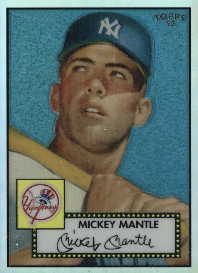 2006 Topps '52 Chrome Mickey Mantle #7 Baseball Card