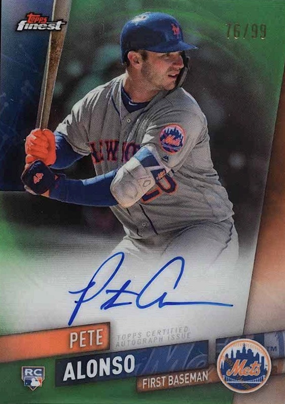 2019 Finest Autographs Pete Alonso #FA-PA Baseball Card