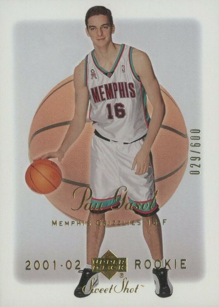 2001 Upper Deck Sweet Shot Pau Gasol #120 Basketball Card