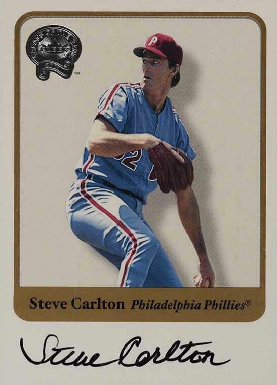 2001 Fleer Greats Steve Carlton # Baseball Card