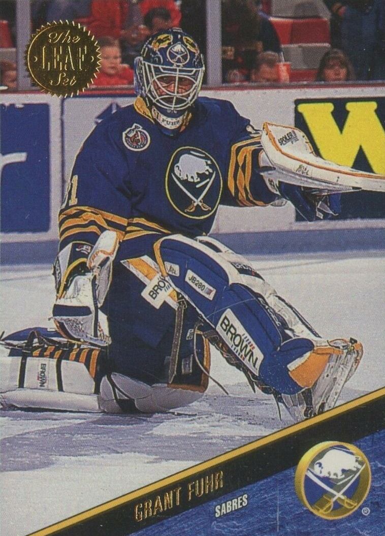 1993 Leaf Grant Fuhr #66 Hockey Card