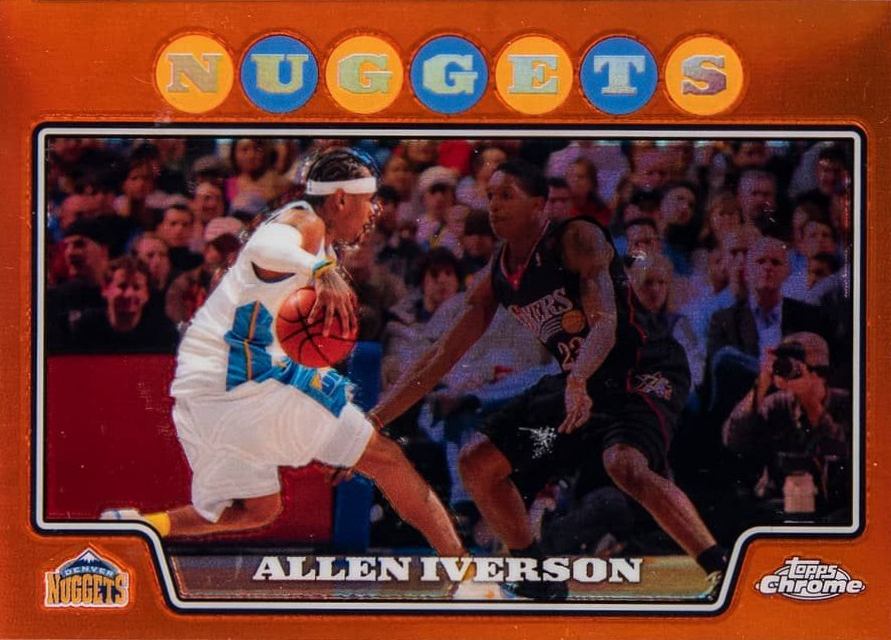 2008 Topps Chrome Allen Iverson #3 Basketball Card