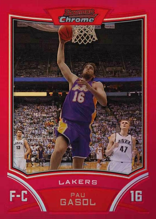 2008 Topps Chrome Pau Gasol #16 Basketball Card