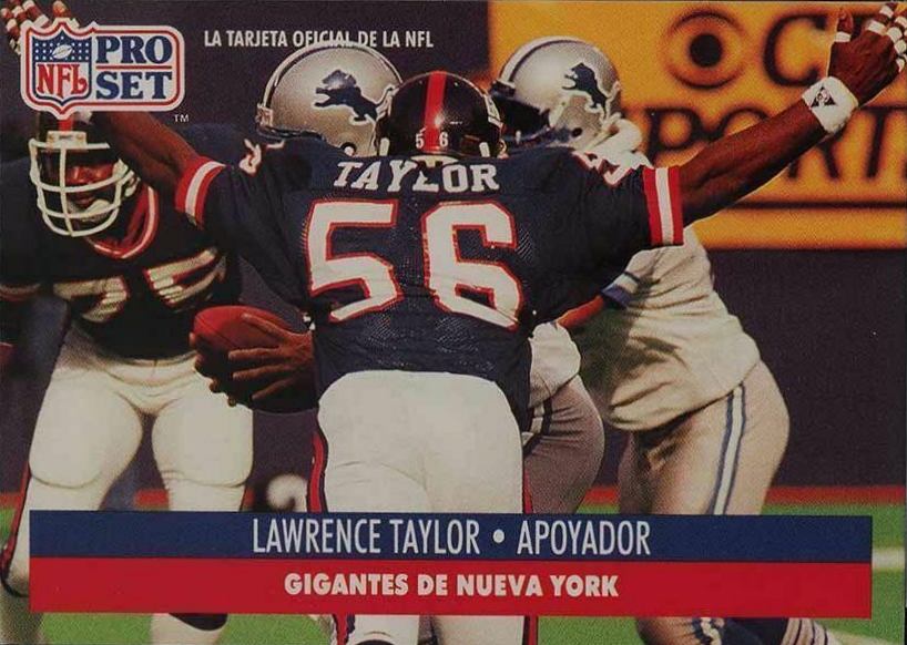 1991 Pro Set Spanish Lawrence Taylor #170 Football Card