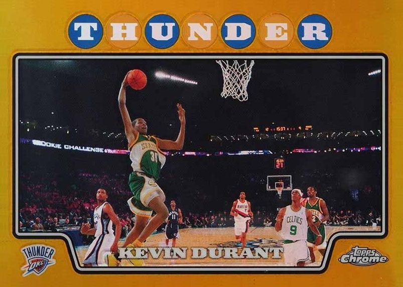 2008 Topps Chrome Kevin Durant #156 Basketball Card