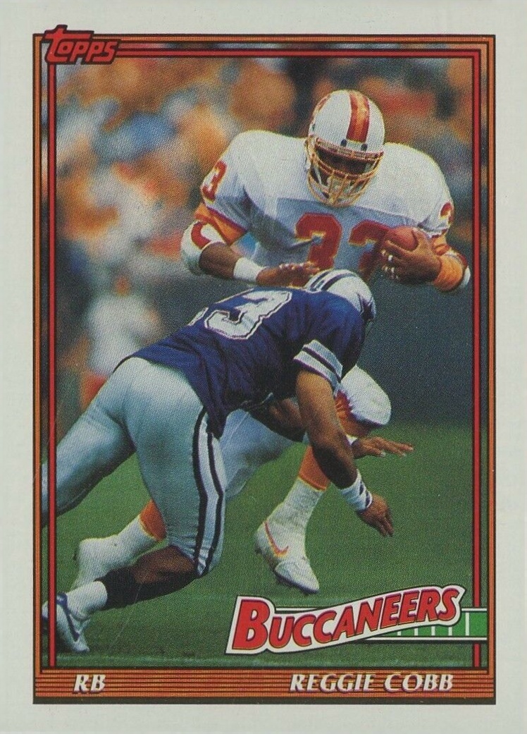1991 Topps Reggie Cobb #489 Football Card