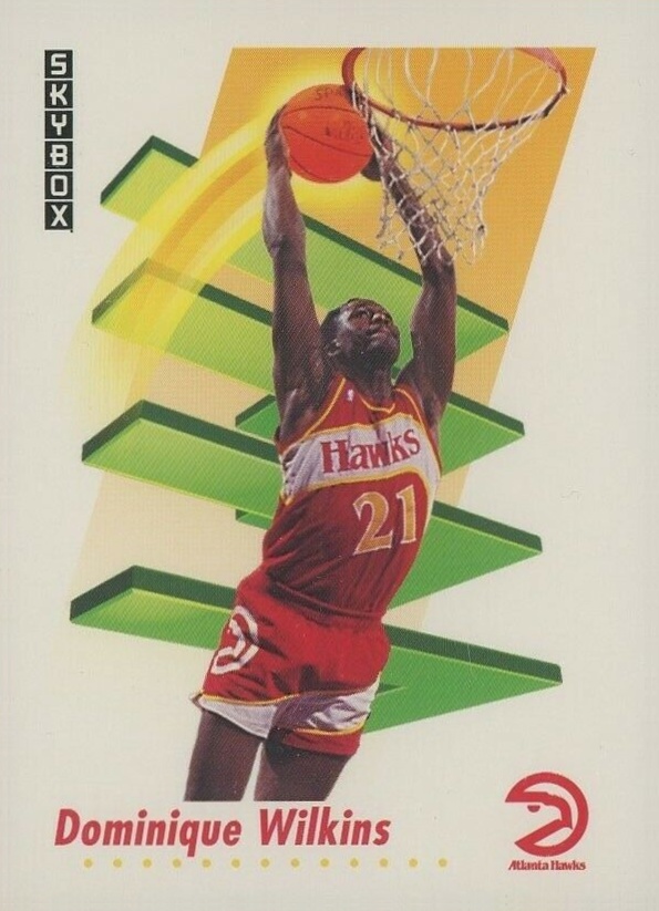 1991 Skybox Dominique Wilkins #10 Basketball Card