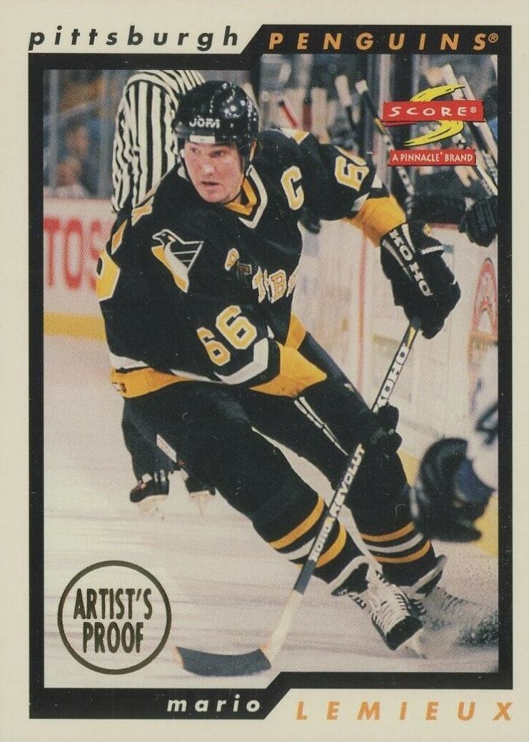 1996 Score Mario Lemieux #6 Hockey Card