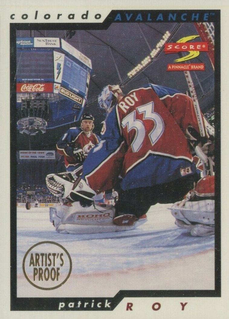 1996 Score Patrick Roy #1 Hockey Card