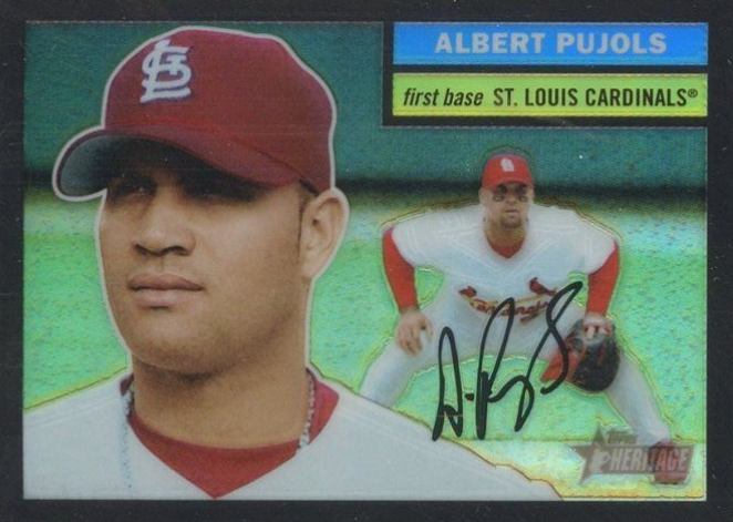 2005 Topps Heritage Chrome Albert Pujols #23 Baseball Card