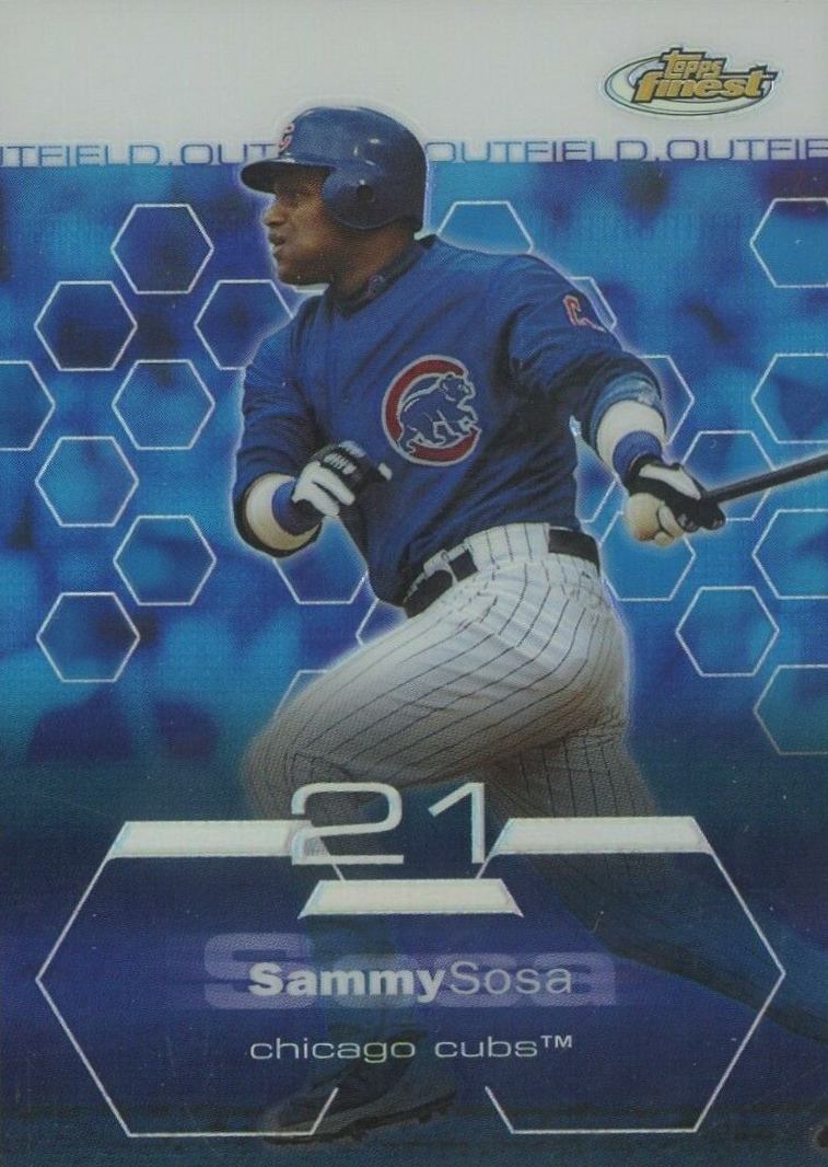 2003 Finest  Sammy Sosa #1 Baseball Card