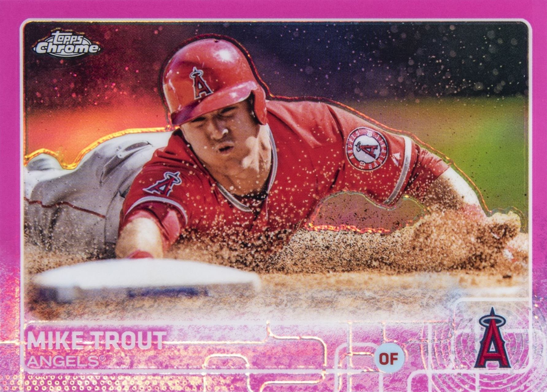 2015 Topps Chrome Mike Trout #51 Baseball Card