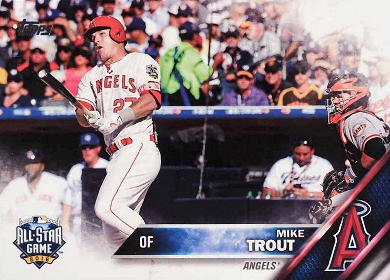 2016 Topps Update Mike Trout #US175 Baseball Card