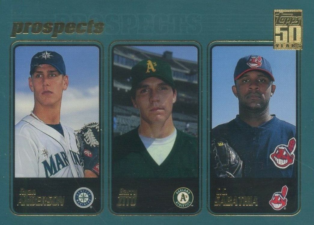 2001 Topps Anderson/Zito/Sabathia #363 Baseball Card