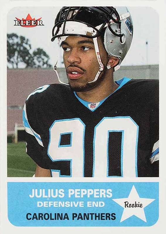 2002 Fleer Julius Peppers #261 Football Card