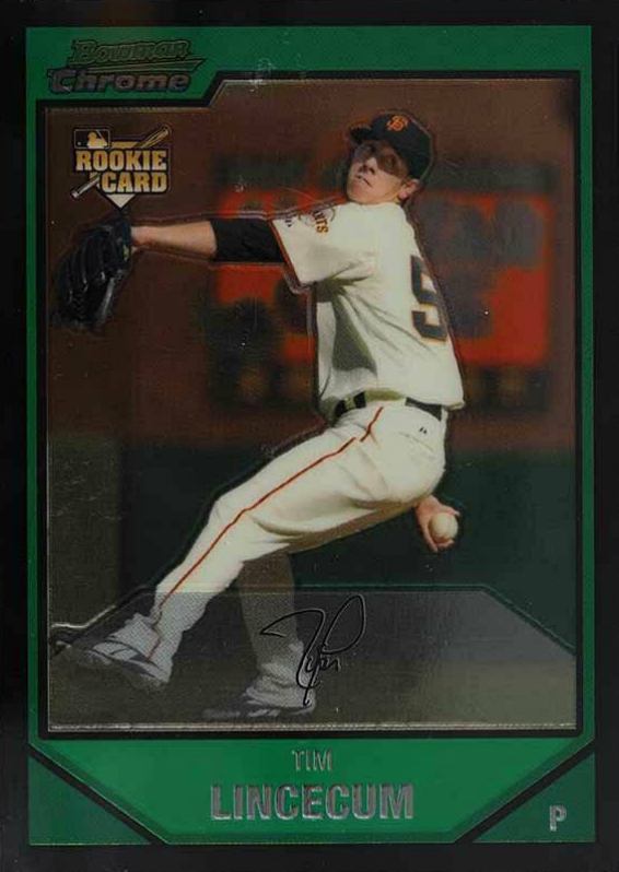 2007 Bowman Chrome Tim Lincecum #217 Baseball Card
