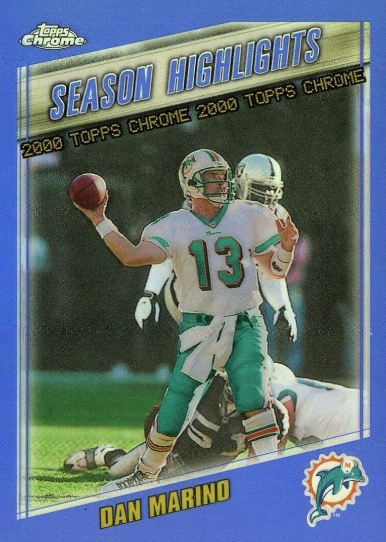 2000 Topps Chrome Dan Marino #192 Football Card
