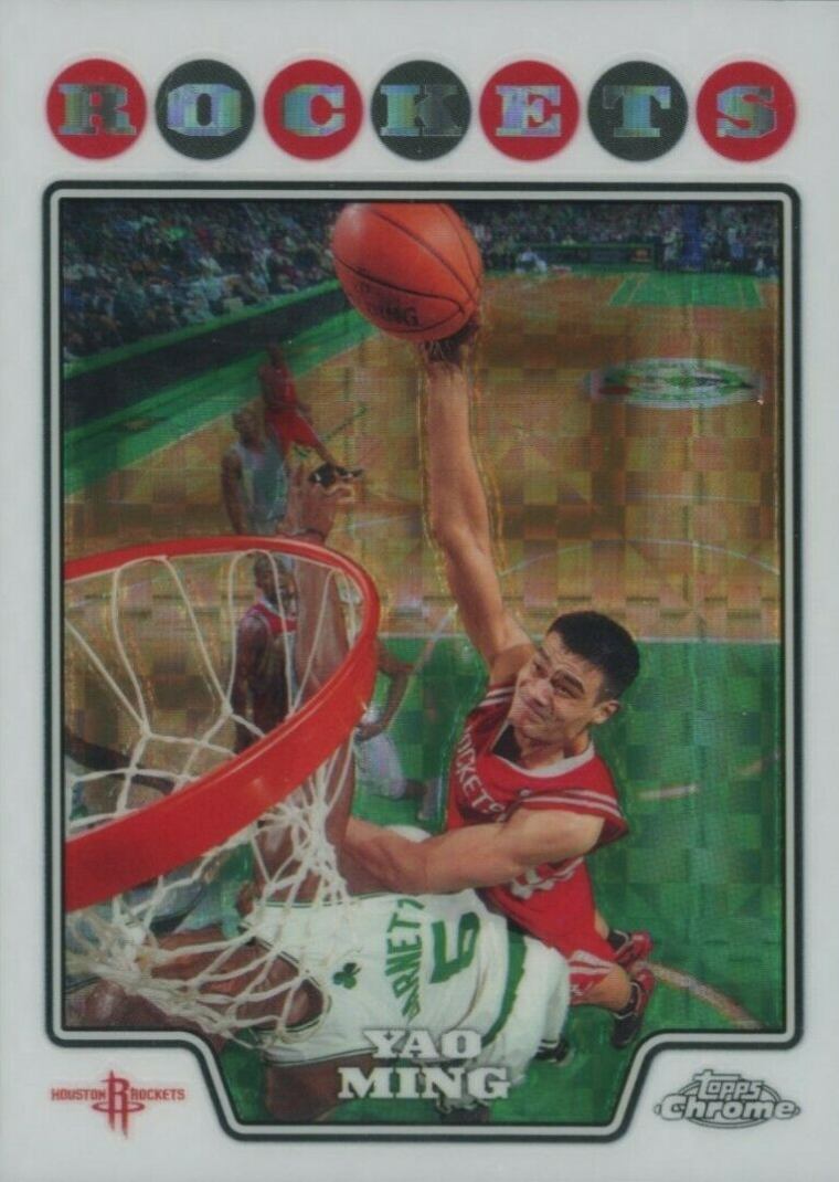 2008 Topps Chrome Yao Ming #11 Basketball Card