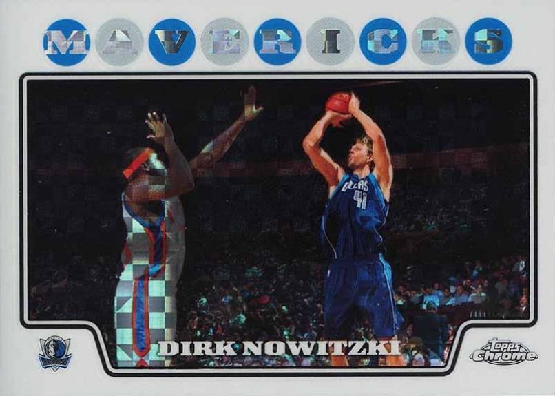 2008 Topps Chrome Dirk Nowitzki #41 Basketball Card
