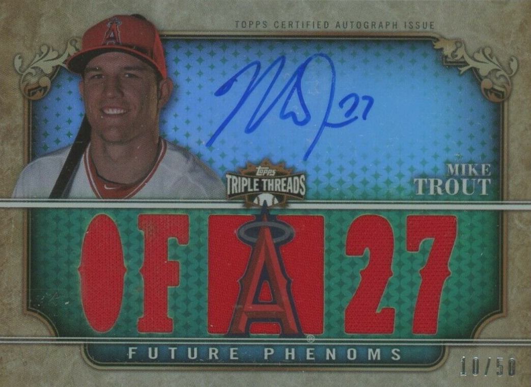 2013 Topps Triple Threads Mike Trout #101 Baseball Card