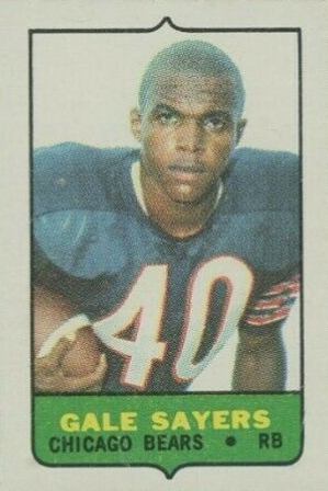 1969 Topps Four in One Single Gale Sayers # Football Card