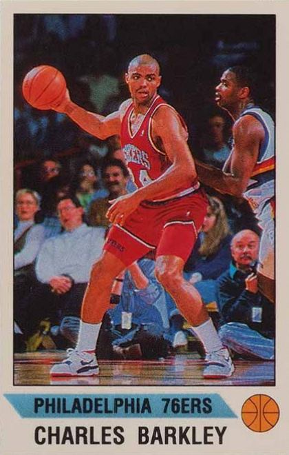 1990 Panini Sticker Charles Barkley #127 Basketball Card