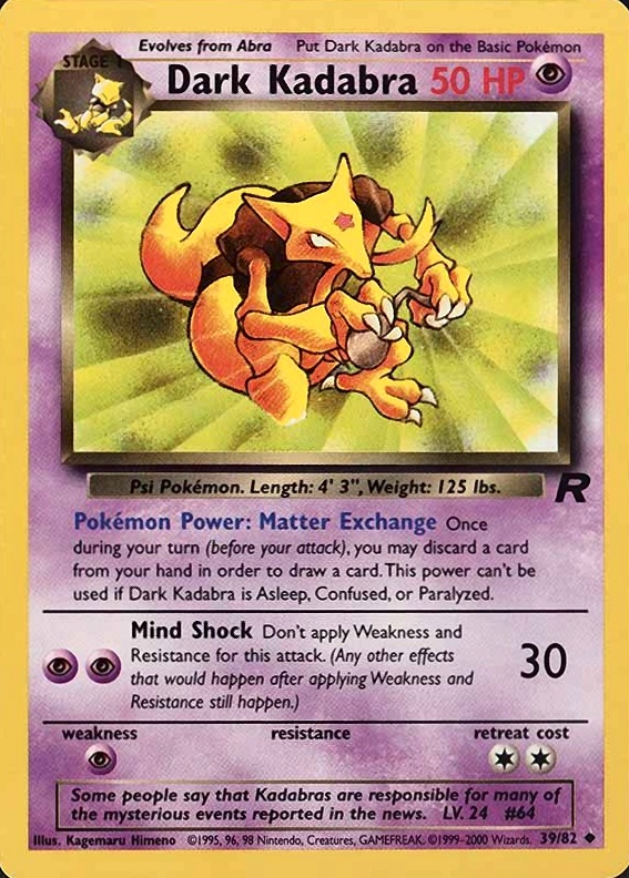2000 Pokemon Rocket Dark Blastoise-Holo #3 TCG Card