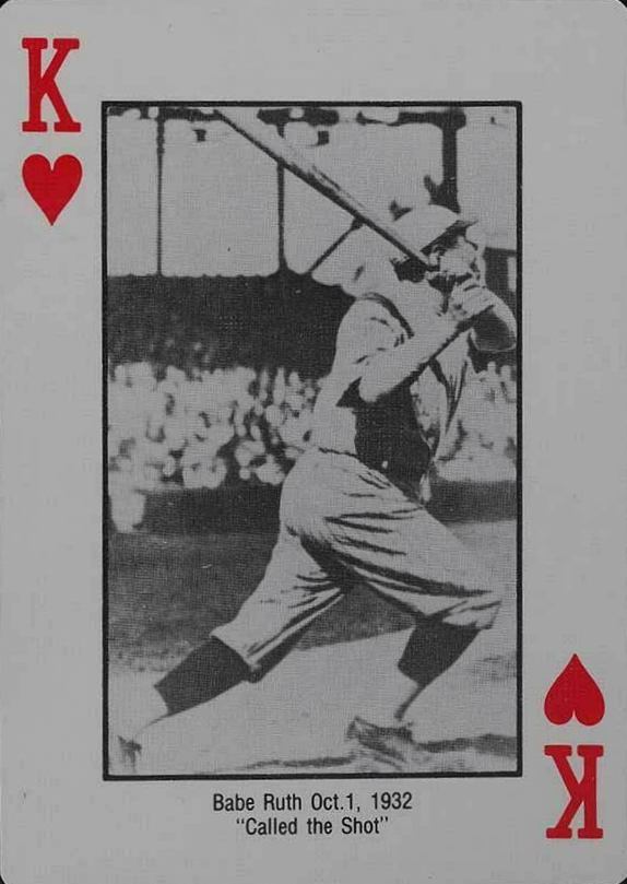 1985 Chicago Cubs Playing Card Babe Ruth # Baseball Card