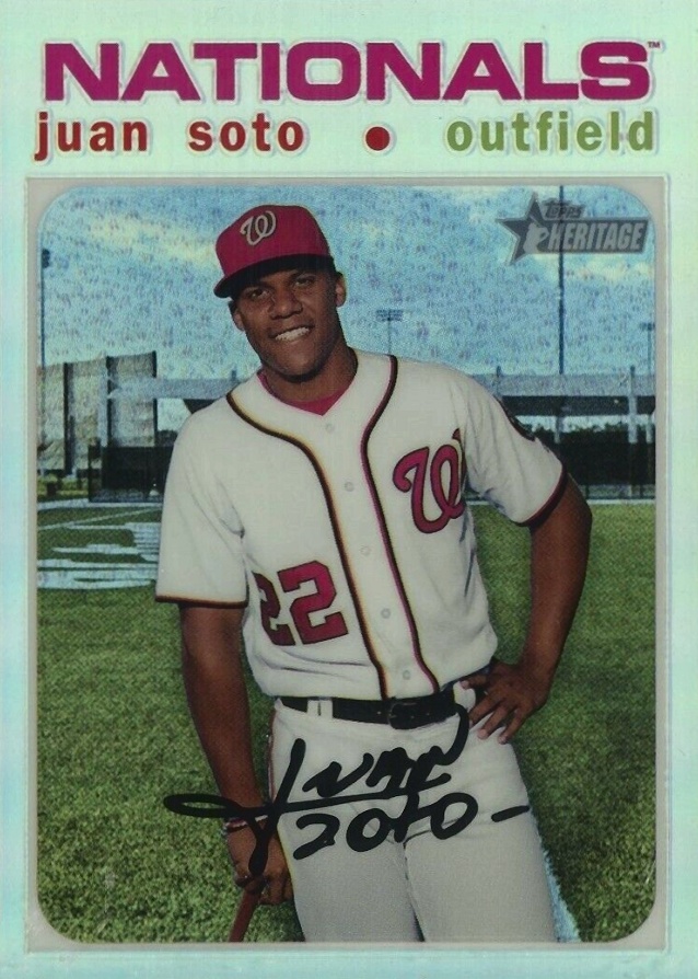 2020 Topps Heritage Juan Soto #403 Baseball Card