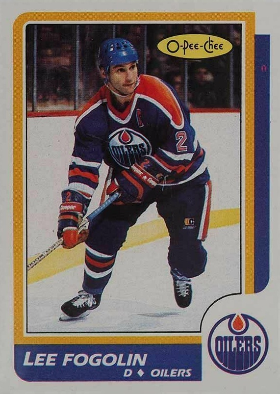 1986 O-Pee-Chee Lee Fogolin #210 Hockey Card