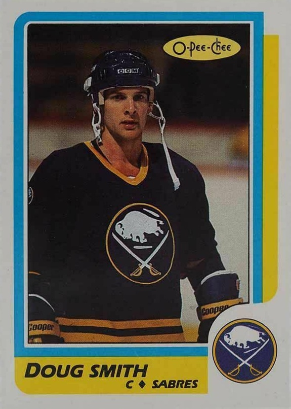 1986 O-Pee-Chee Doug Smith #202 Hockey Card