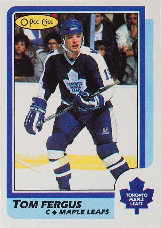 1986 O-Pee-Chee Tom Fergus #84 Hockey Card