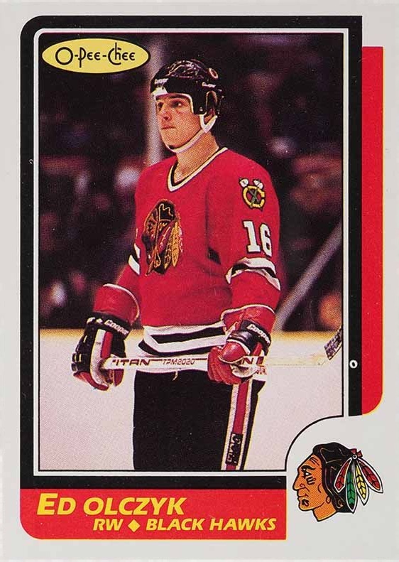 1986 O-Pee-Chee Ed Olczyk #82 Hockey Card