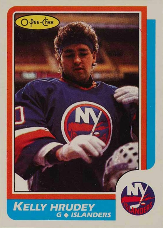 1986 O-Pee-Chee Kelly Hrudey #27 Hockey Card