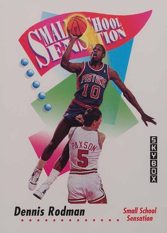 1991 Skybox Dennis Rodman #608 Basketball Card