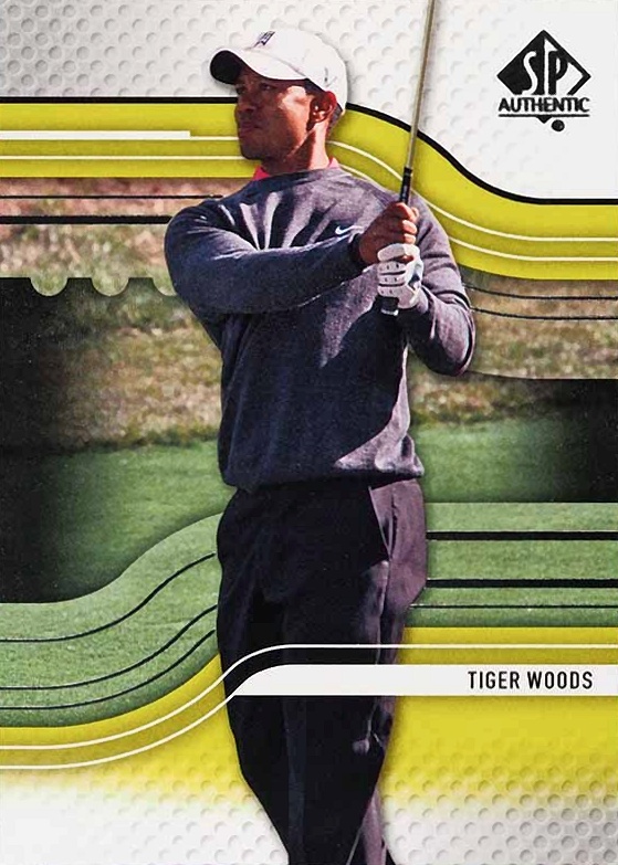 2012 SP Authentic Golf Tiger Woods #1 Golf Card