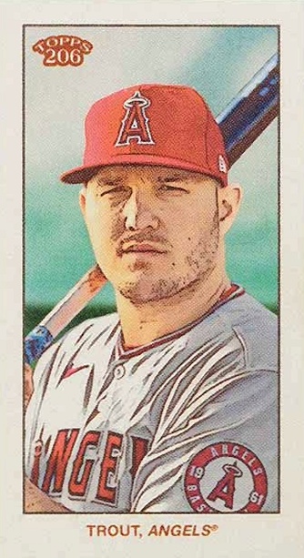 2020 Topps 206 Mike Trout # Baseball Card