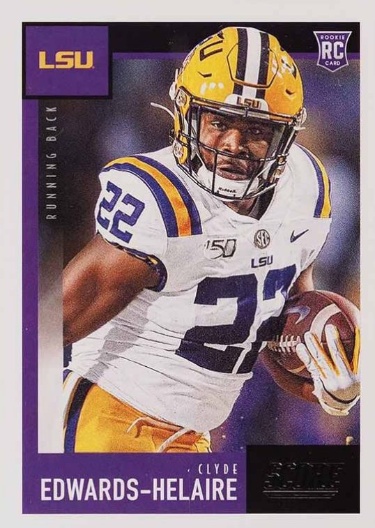2020 Panini Score Clyde Edwards-Helaire #376 Football Card