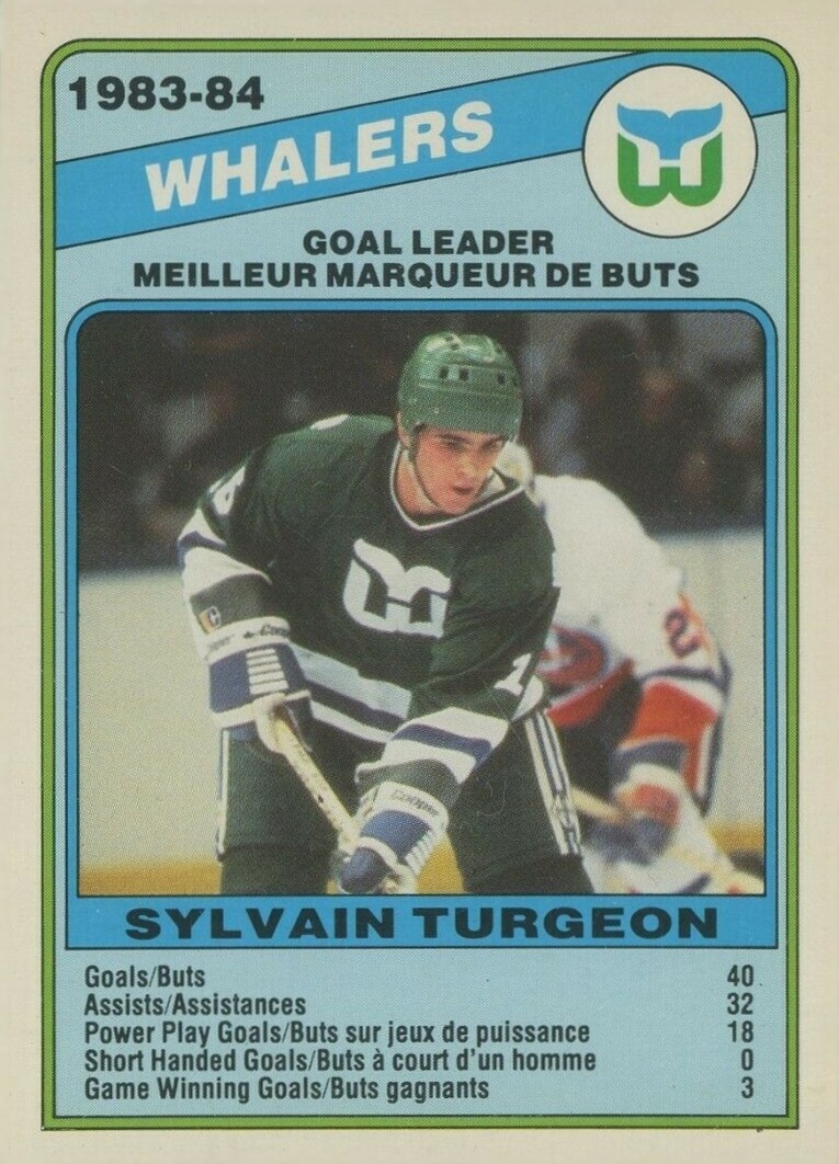 1984 O-Pee-Chee Sylvain Turgeon #372 Hockey Card