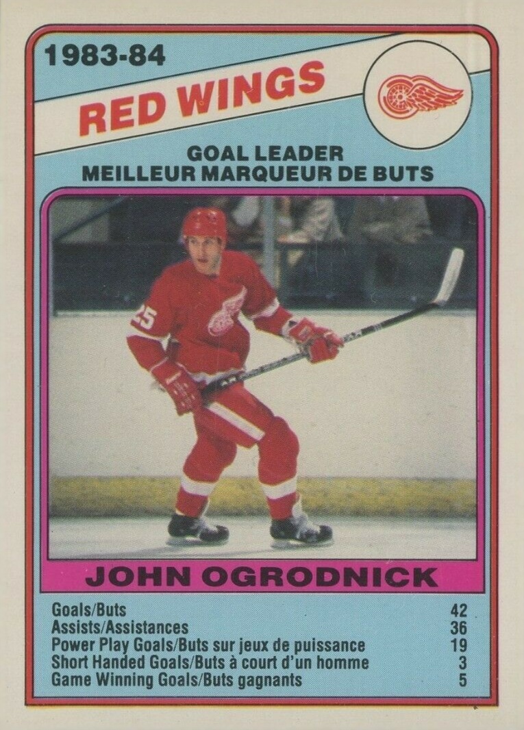 1984 O-Pee-Chee John Ogrodnick #356 Hockey Card