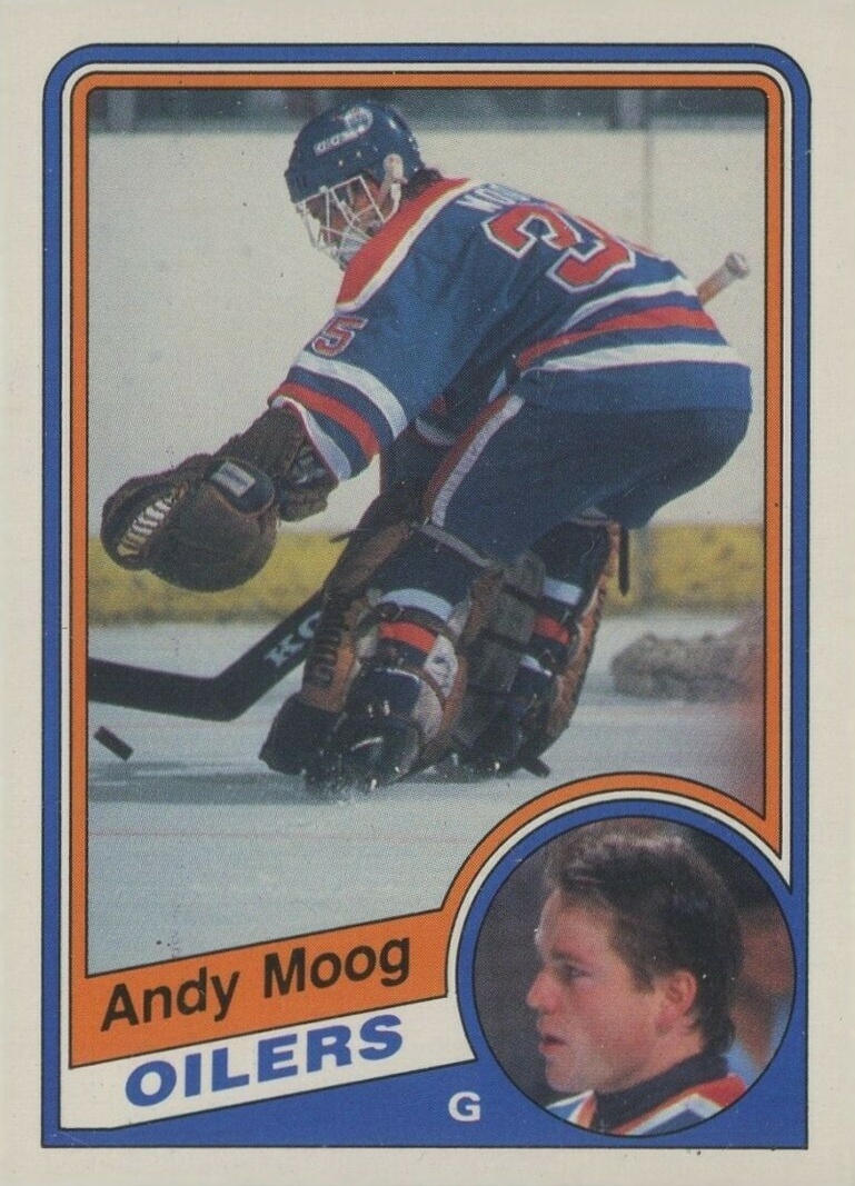 1984 O-Pee-Chee Andy Moog #255 Hockey Card