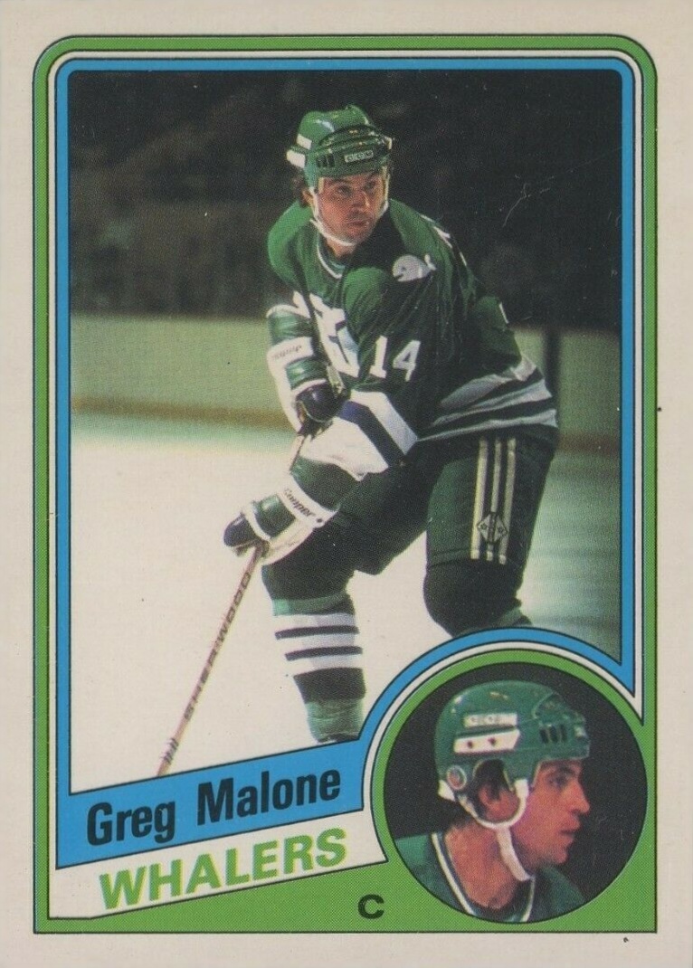 1984 O-Pee-Chee Greg Malone #74 Hockey Card