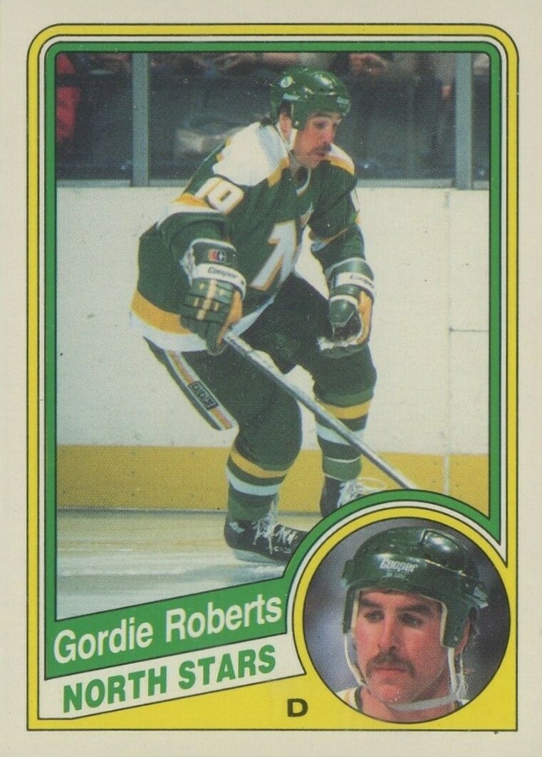 1984 O-Pee-Chee Gordie Roberts #107 Hockey Card